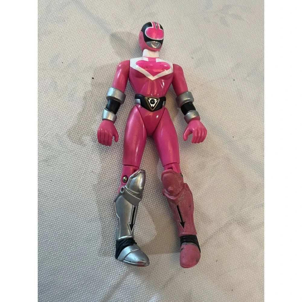 Vintage 2000 Bandai Power Rangers Time Force Pink Ranger Action Figure Toy 5in‎